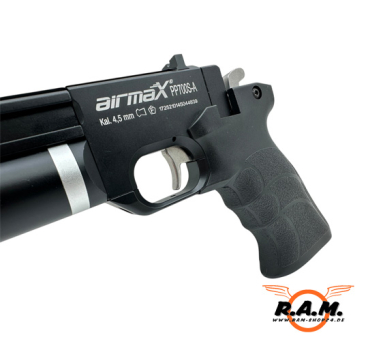 Preview: airmaX® Druckluftpistole (Pressluft) PP700S-A 4,5mm, PCP, schwarz