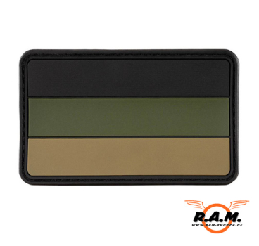 3D Rubber Patch - Fahne Deutschland, oliv, 8x5cm