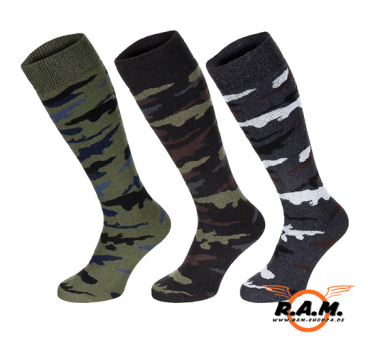 Esercito Wintersocken/Kniestrümpfe, tarnfarben, lang, 3er Pack