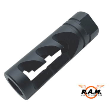 Mündungsfeuerdämpfer WHITE SHARK Long cal. 0.68 (22x1mm)