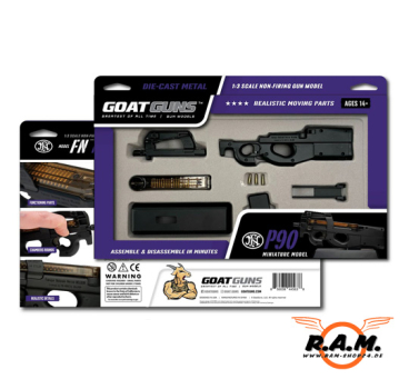 Preview: GOATGUNS Miniatur Modell FN P90, schwarz (Set)