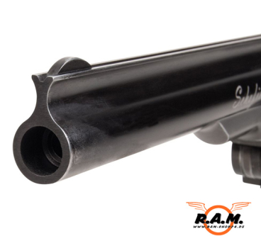 Preview: ASG Druckluftrevolver CO2 Schofield 6" Aging Black, 4,5mm
