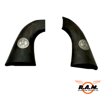 Colt SAA Griffschalen, braun mit "NRA of America "Logo *Rarität*