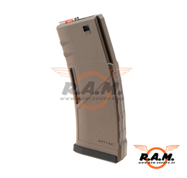 Preview: Krytac Polymer Magazine 150rds (AEG Midcap) , Dark Earth