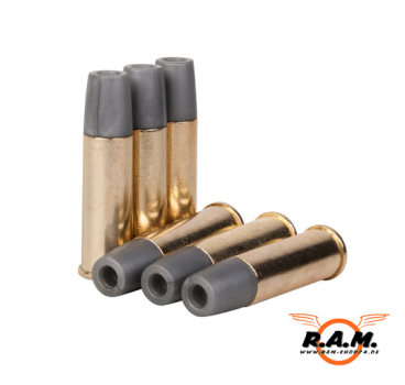 Schofield Revolver Hülsen. 6x1 Schuss, 4,5mm BB CO2