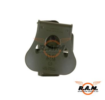 Preview: Roto Paddle Holster für Glock 19, oliv (IMI Defense)