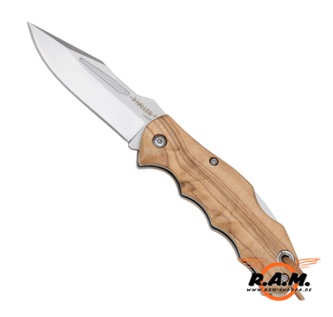 Zweihandmesser Haller Select Erprir Olive mit Lederetui
