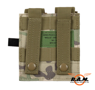 Preview: Doppelte MOLLE Magazintasche / Universaltasche klein – Operation Camo