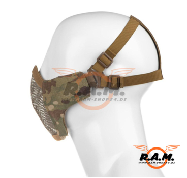 Preview: Invader Gear Mk.II Steel Half Face Maske / Airsoft-Gittermaske, Multicam