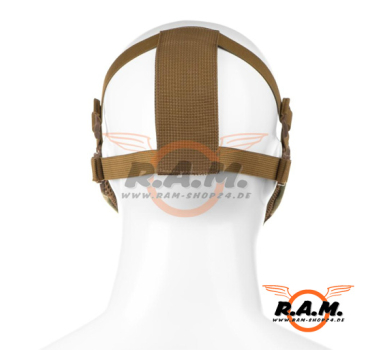 Preview: Invader Gear Mk.II Steel Half Face Maske / Airsoft-Gittermaske, Multicam