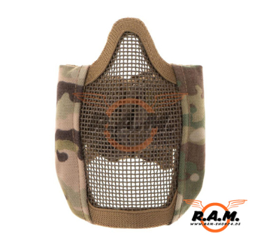 Preview: Invader Gear Mk.II Steel Half Face Maske / Airsoft-Gittermaske, Multicam