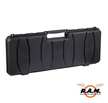 Waffenkoffer 100 cm – stoßfest, IP55 & Schaumstoffeinlage, schwarz