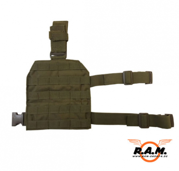 SOLIDCORE Molle Beinplatte "SLIM LINE", Leg Carrier, oliv