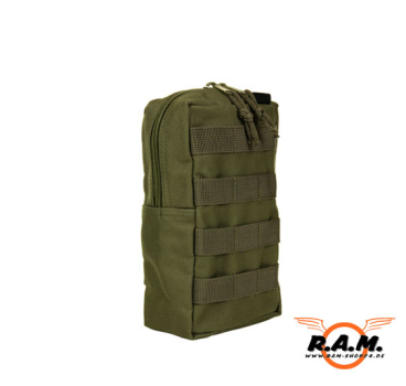 Große Molle Tasche stehend in Oliv