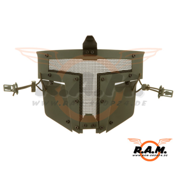 Pirate Arms Warrior Steel Face Mask, OD