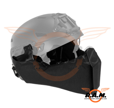 Gesichtsschutzmaske Gunsight Mandible, Schwarz
