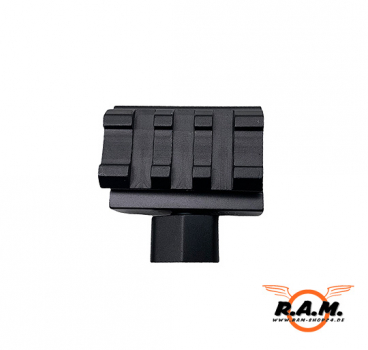 QDM 19x40 Low Profile 3-Slot Twist Lock Riser Mount