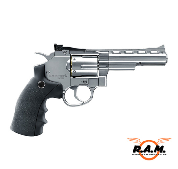 Preview: Legends S40 4" Revolver, Cal. 4.5mm Diabolo, Silber