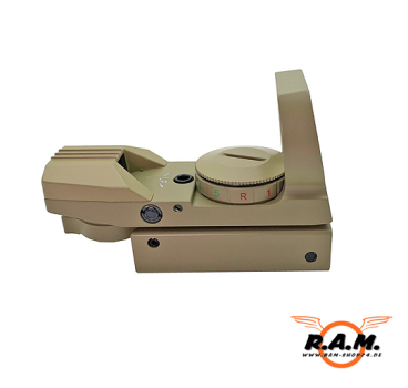 SOLIDCORE MULTIDOT RG rot/grün, 4 Absehen, 5 Helligkeitsstufen, Tan