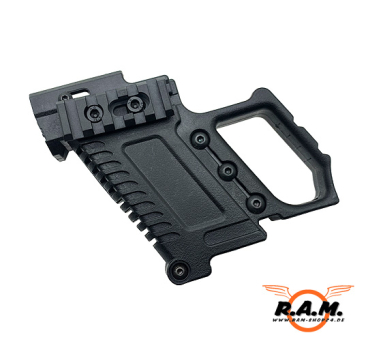 Pistol Conversion Grip COMBAT, schwarz passend für Glock