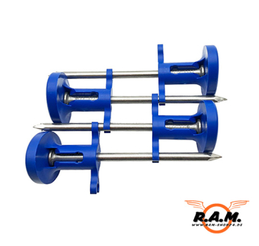 Hamskea Target Pin in blau, glatt (4er Pack)