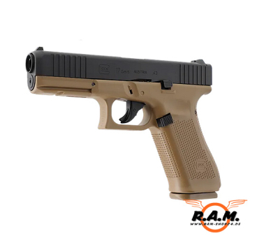 UMAREX "French Army Edition" Glock 17 Gen5 T4E cal. 0.43, Coyote, Deluxe-SET