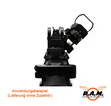 Offset Sight Rail Montage 45 Grad abgewinkelt DELUXE SOLIDCORE