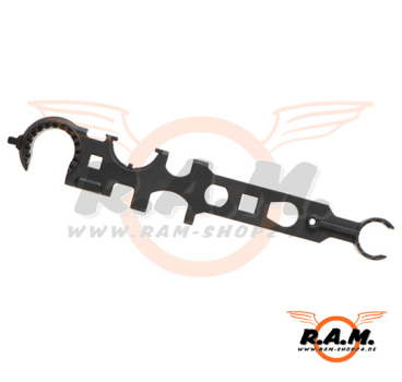 Multi Functional Steel Wrench Tool, schwarz