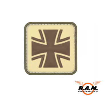 3D - Deutsches Kreuz Patch (coyote)