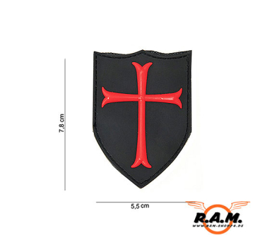 Rubber 3D Patch - Emblem Crusader