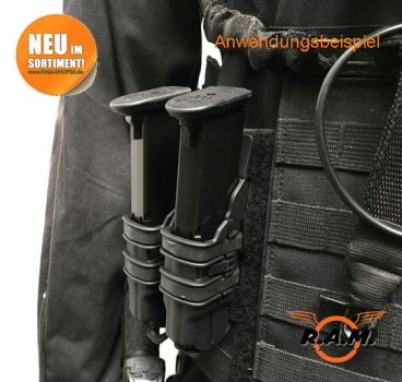 PPQ SOLIDCORE Molle Mag Pouch deluxe in schwarz