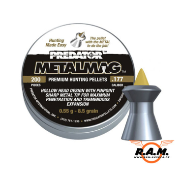 JSB Predator Metalmag cal. 5,5mm, 200 Stück