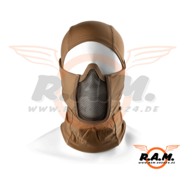 Mk.III Steel Half Face Maske, Tan