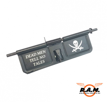 Dust Cover für M4 AEG Airsoft "DEAD MEN TELL NO TALE" Quote Pirate Dust Cover