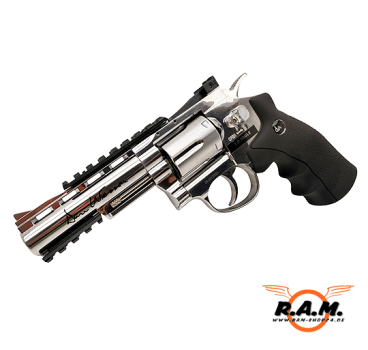 Dan Wesson 4" Silber CO2 Airsoft Revolver 6 mm BB – Vollmetall