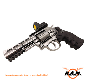 Dan Wesson 4" Silber CO2 Airsoft Revolver 6 mm BB – Vollmetall