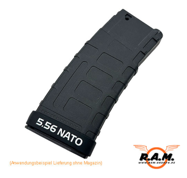Magazinmarkierungsband 5.56 Nato schwarz / weiss