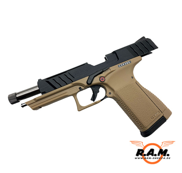 Softairpistole G&G GTP 9 GBB Cal. 6mm, schwarz/desert
