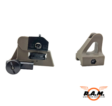 Milsig POLYMER AR Sights Set, Desert