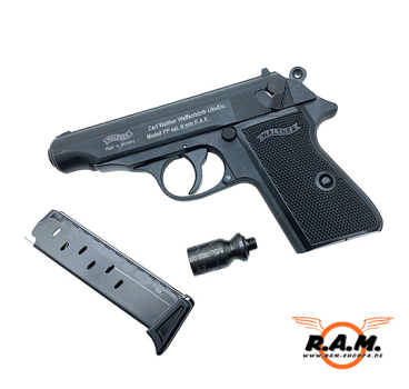 Walther PP Gaspistole 9mm PAK, brüniert