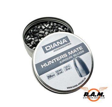 Preview: DIANA Hunters Mate Slugs 5,5mm 250 Stück