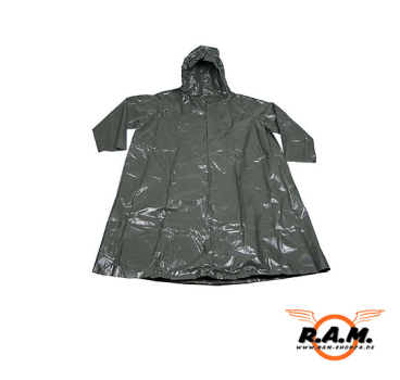 Regenanzug mit Beinlingen, PVC, oliv, Einheitsgröße