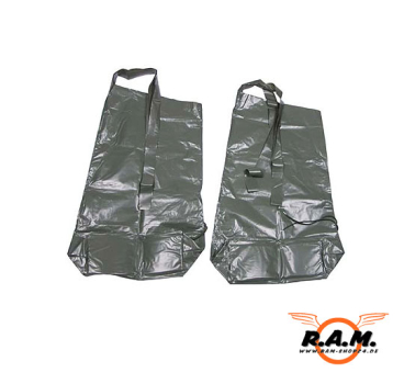Regenanzug mit Beinlingen, PVC, oliv, Einheitsgröße