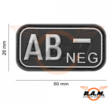 Bloodtype Rubber Patch AB Neg