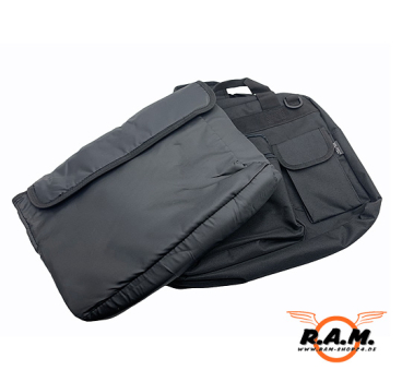 Akten-oder Zubehörtasche mit Laptop Bag, schwarz