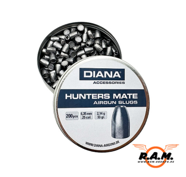 DIANA Hunters Mate Slugs 6,35mm 200 Stück