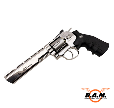 Preview: Dan Wesson 6 Zoll CO2 Revolver 4,5 mm BB Silber