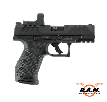 CO2 Airsoftpistole Walther PDP Compact 4" Set, cal. 6mm BB, inkl. RDS8, schwarz - **NEUHEIT**