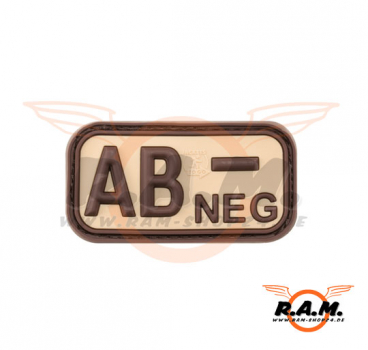 Bloodtype Rubber Patch (Desert) AB Neg