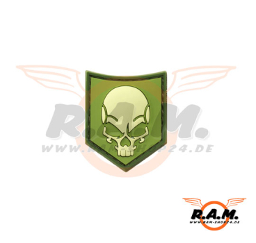 SOF Skull Rubber Patch, Forest (JTG)